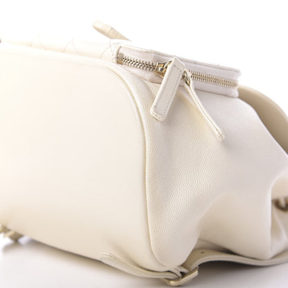 Chanel Caviar Quilted Business Affinity Backpack White 15 of 15