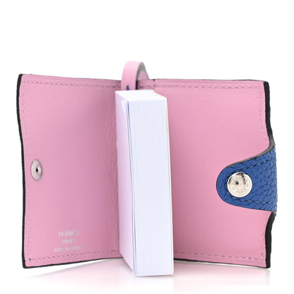 Hermes Togo Swift Verso Ulysse Nano Bag Charm Bleu France Mauve Sylvestre 3 of 5