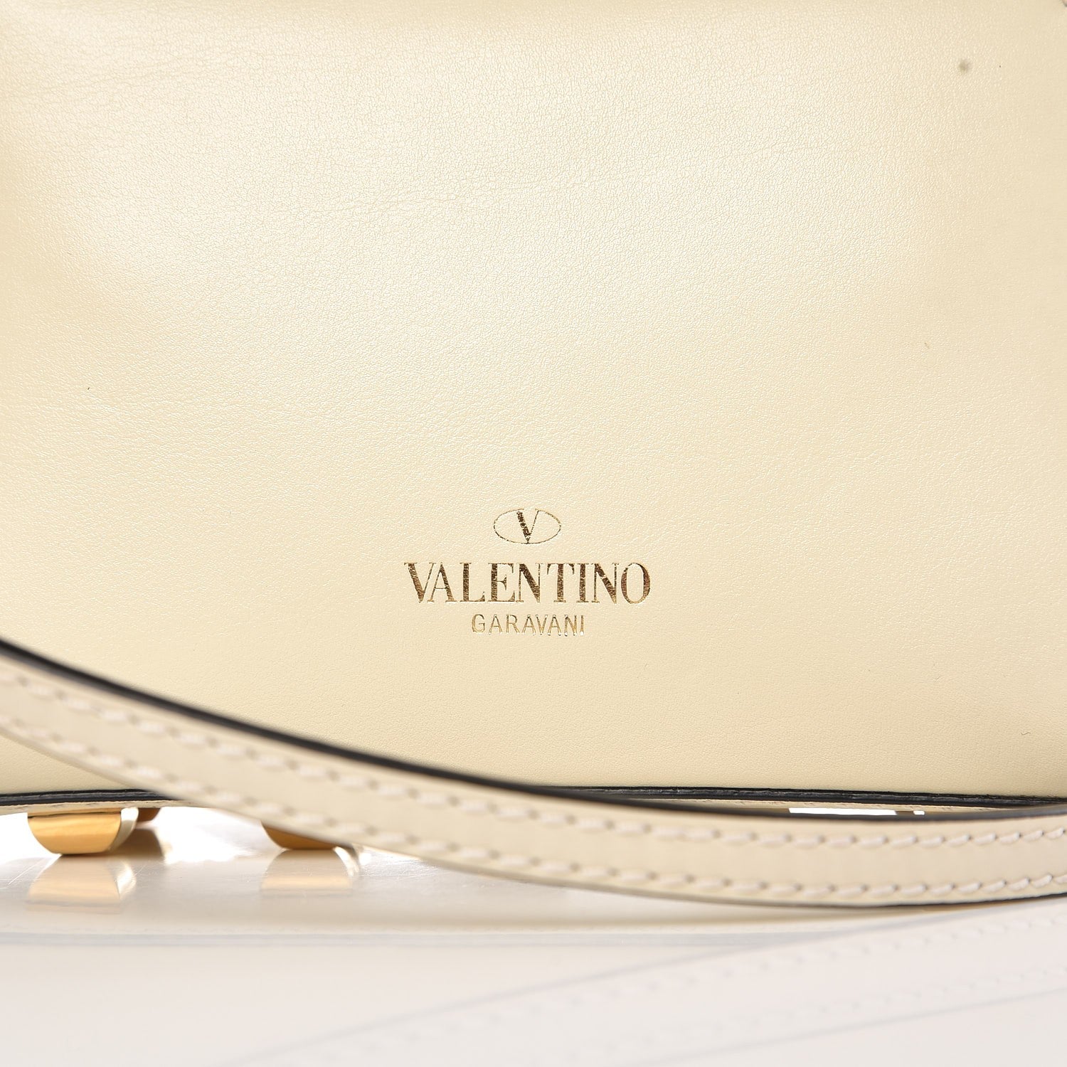 Valentino Garavani Vitello Mini My Rockstud Frame Bag Light Ivory 8 of 9