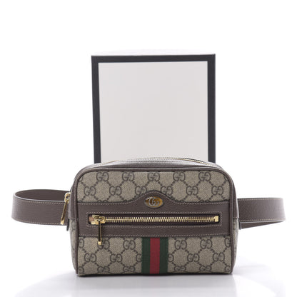 Gucci GG Supreme Monogram Web Small Ophidia Belt Bag 95 38 Dark Brown 14 of 14