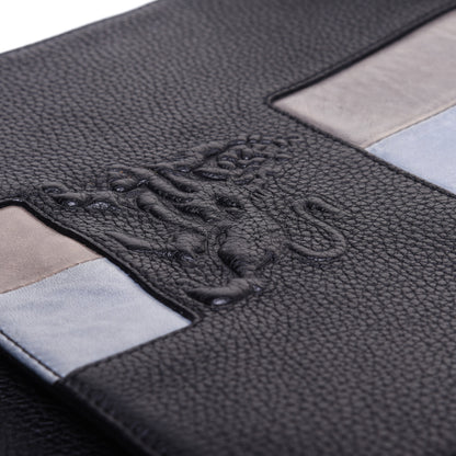 MCM Calfskin Munich Lion Messenger Black 11 of 13