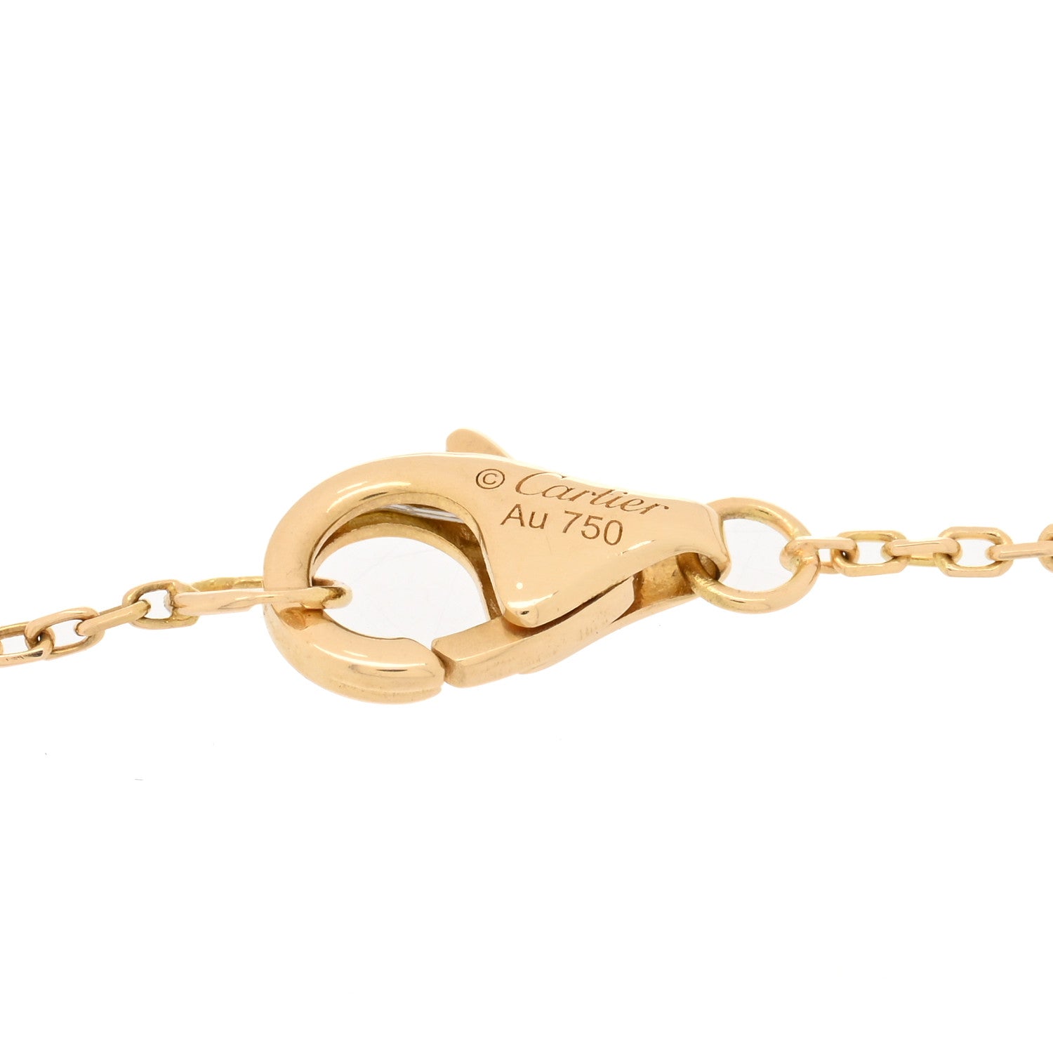 Cartier 18K Yellow Gold Diamond Lapis Lazuli Amulette de Cartier Bracelet 3 of 3