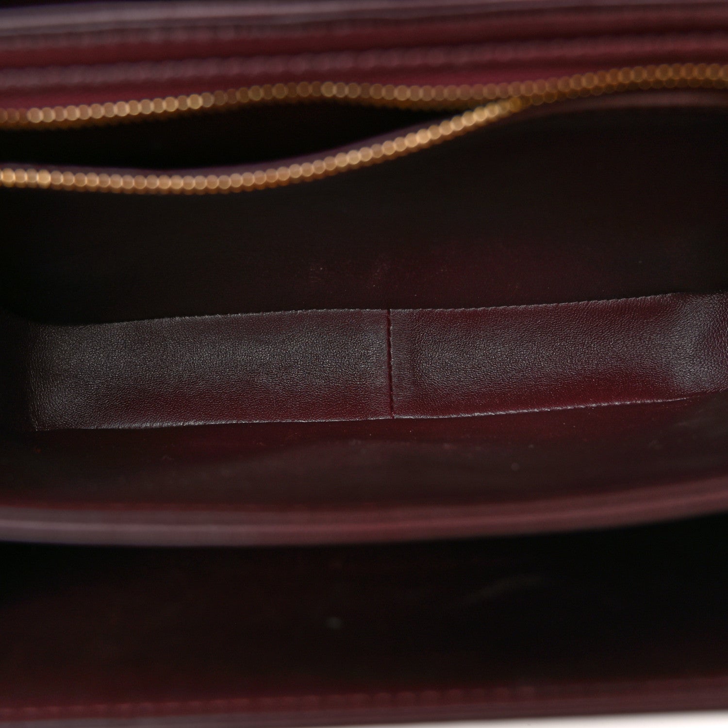 Celine Shiny Calfskin Medium Triomphe Burgundy 5 of 12