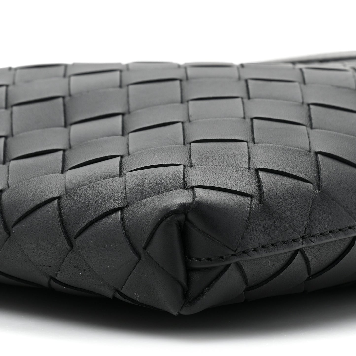 Nappa Intrecciato VN Crossbody Messenger Bag Black