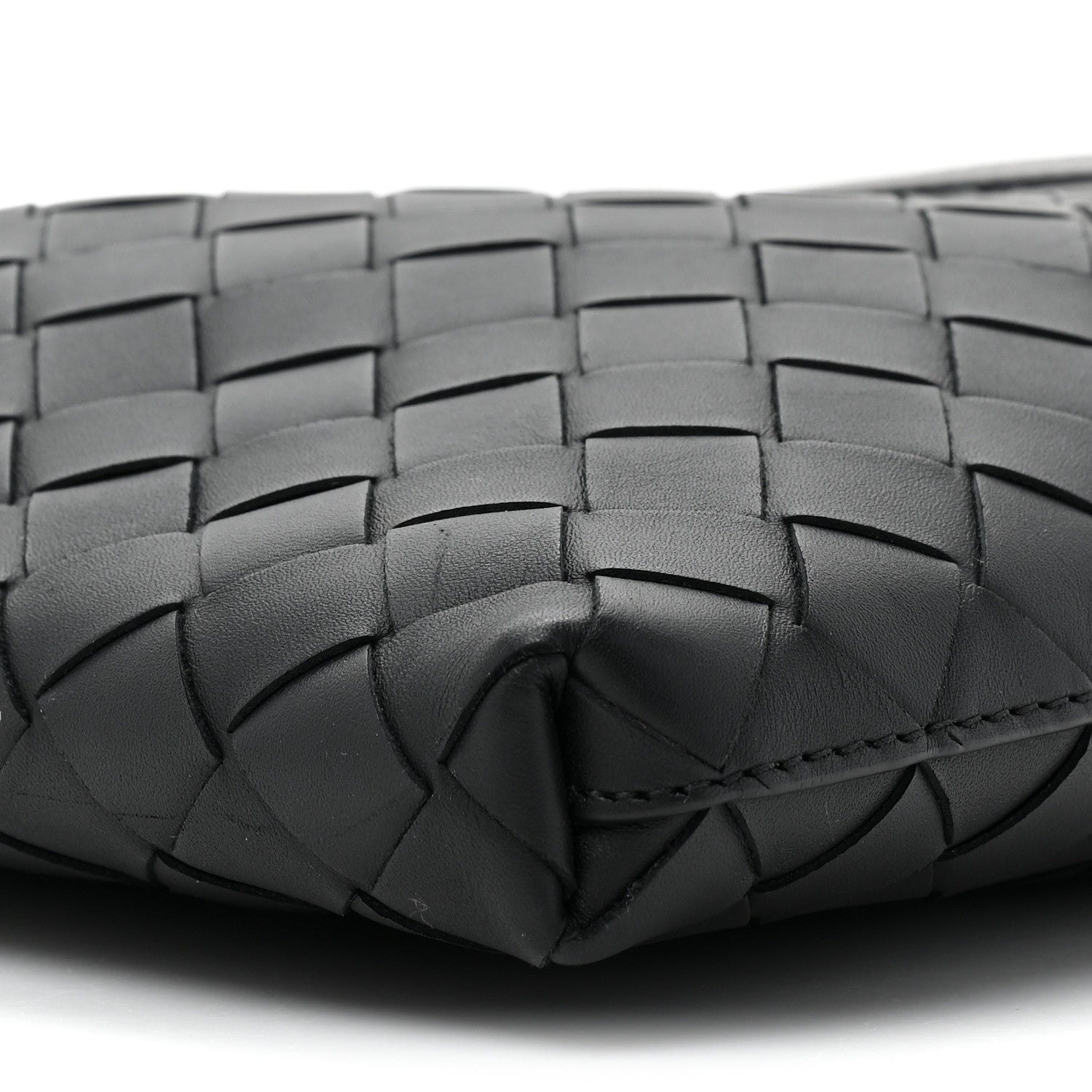 Bottega Veneta Nappa Intrecciato VN Crossbody Messenger Bag Black 7 of 10