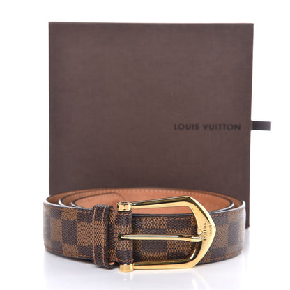 Louis Vuitton Damier Ebene Riveted Belt 90 36 8 of 8