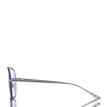 Chanel Metal Denim Pilot Sunglasses 4249-J Gold Dark Blue 3 of 7