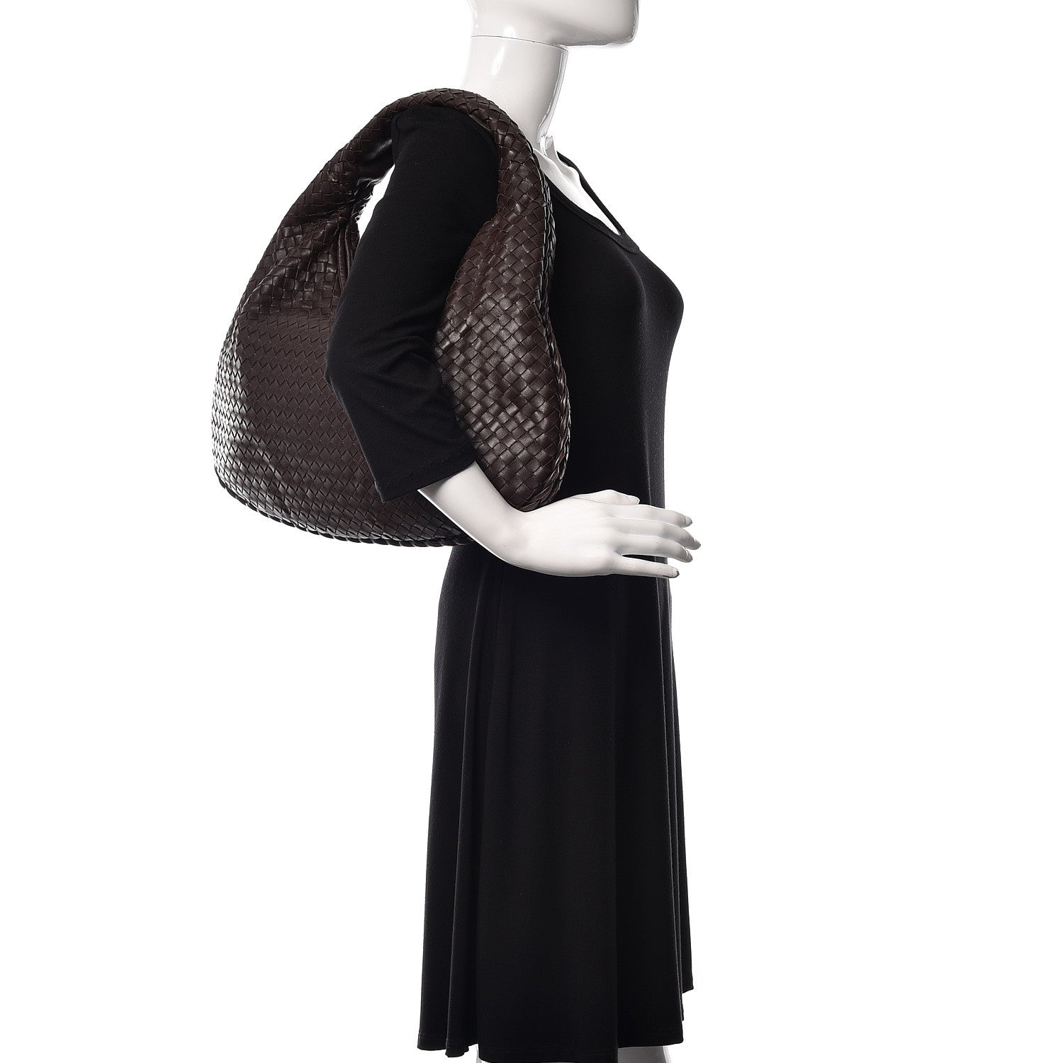Bottega Veneta Nappa Intrecciato Large Veneta Hobo Ebano 2 of 11
