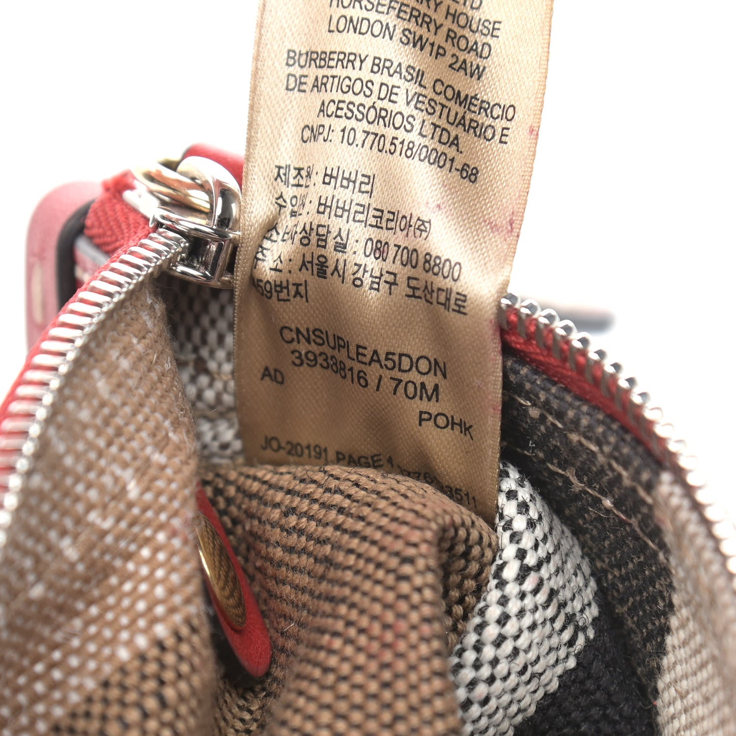 Burberry Canvas Mega Check Medium Maidstone Cadmium Red 7 of 15