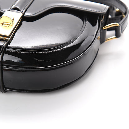 Celine Patent Calfskin Besace Small 16 Black 8 of 8