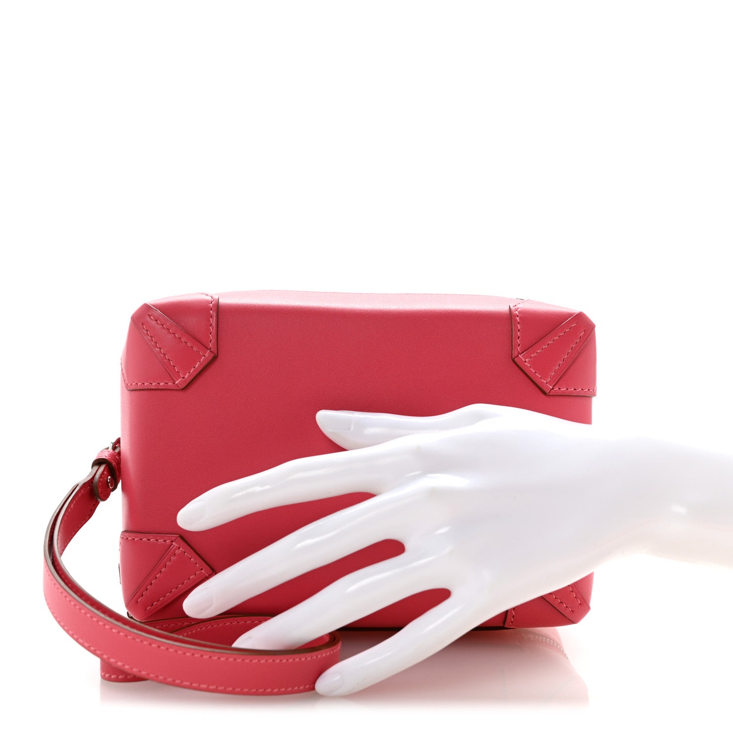 Hermes Tadelakt Mini Pochette Maxibox Rose Lipstick 2 of 9