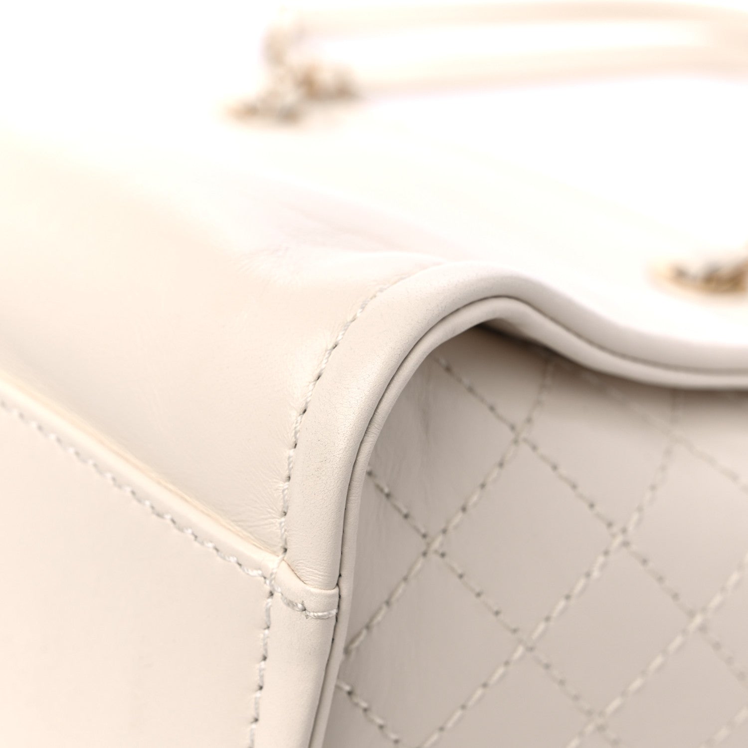 Chanel Aged Calfskin Small Charms Deauville Tote White 11 of 13