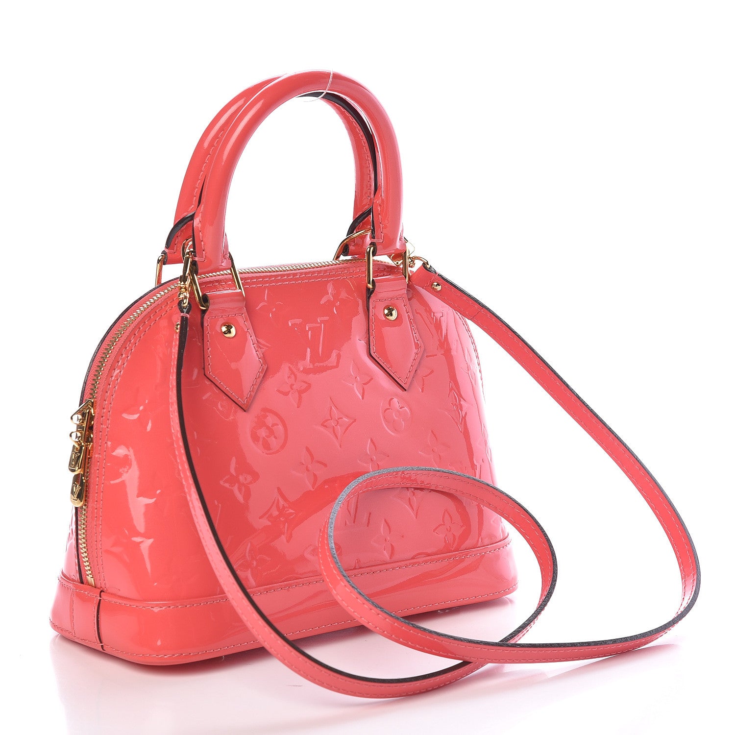 Louis Vuitton Vernis Alma BB Rose Litchi 3 of 9