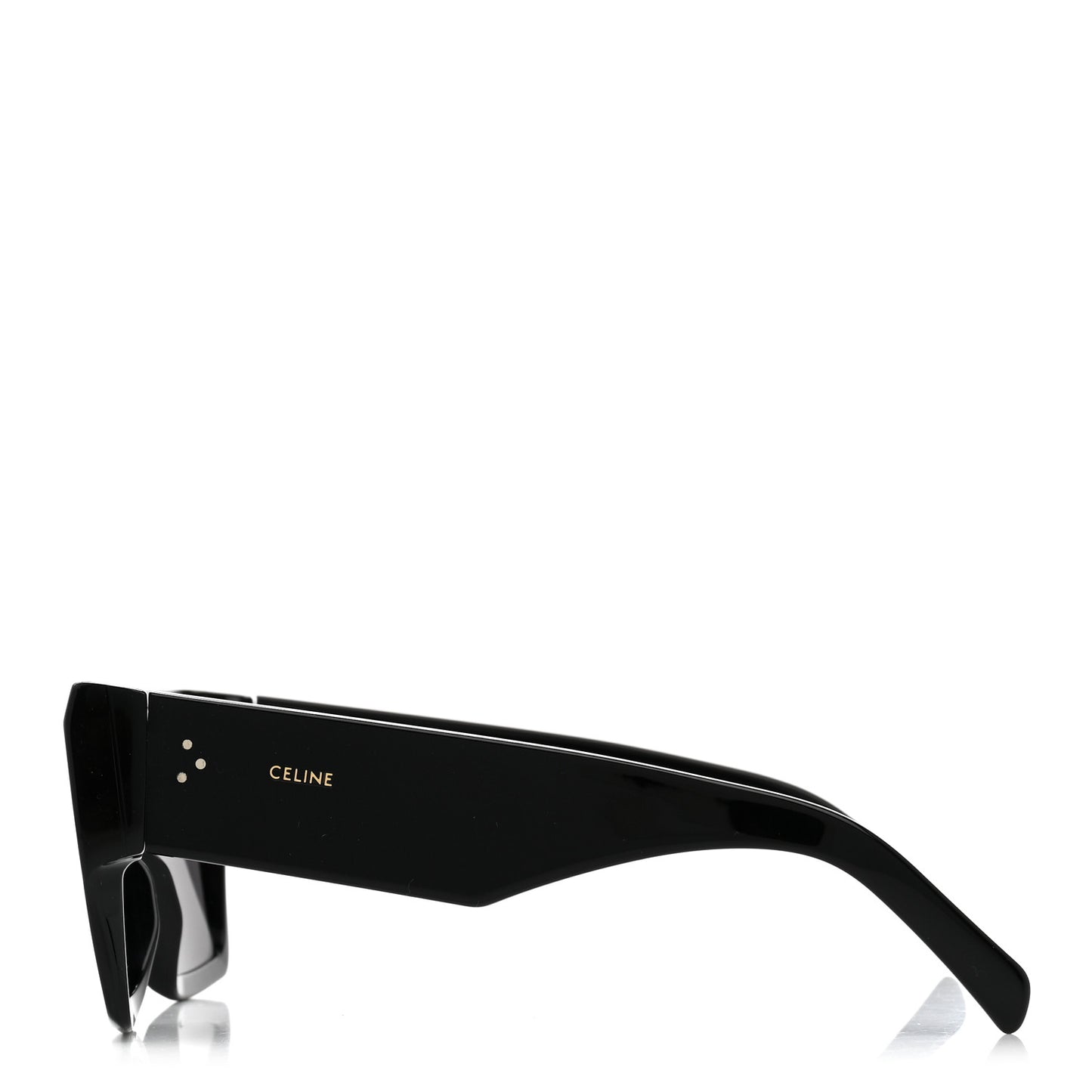 Acetate Flat Top Rectangular Sunglasses CL400921 Black