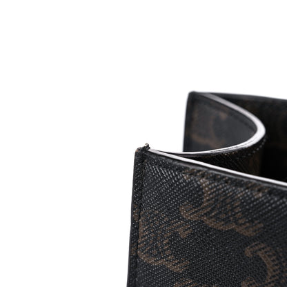 Celine Triomphe Canvas Calfskin Paris Print Small Vertical Cabas Tan 11 of 13