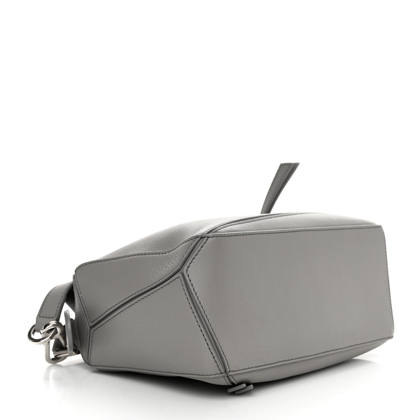 Soft Grained Calfskin Small Puzzle Bag Pearl Grey