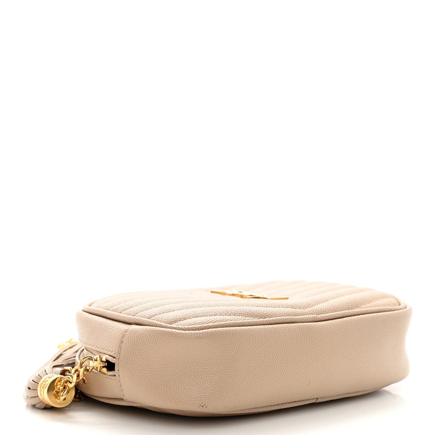 Grain De Poudre Matelasse Monogram Mini Lou Camera Bag Dark Beige