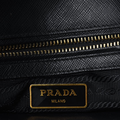 Prada Saffiano Small Galleria Double Zip Tote Black 4 of 5