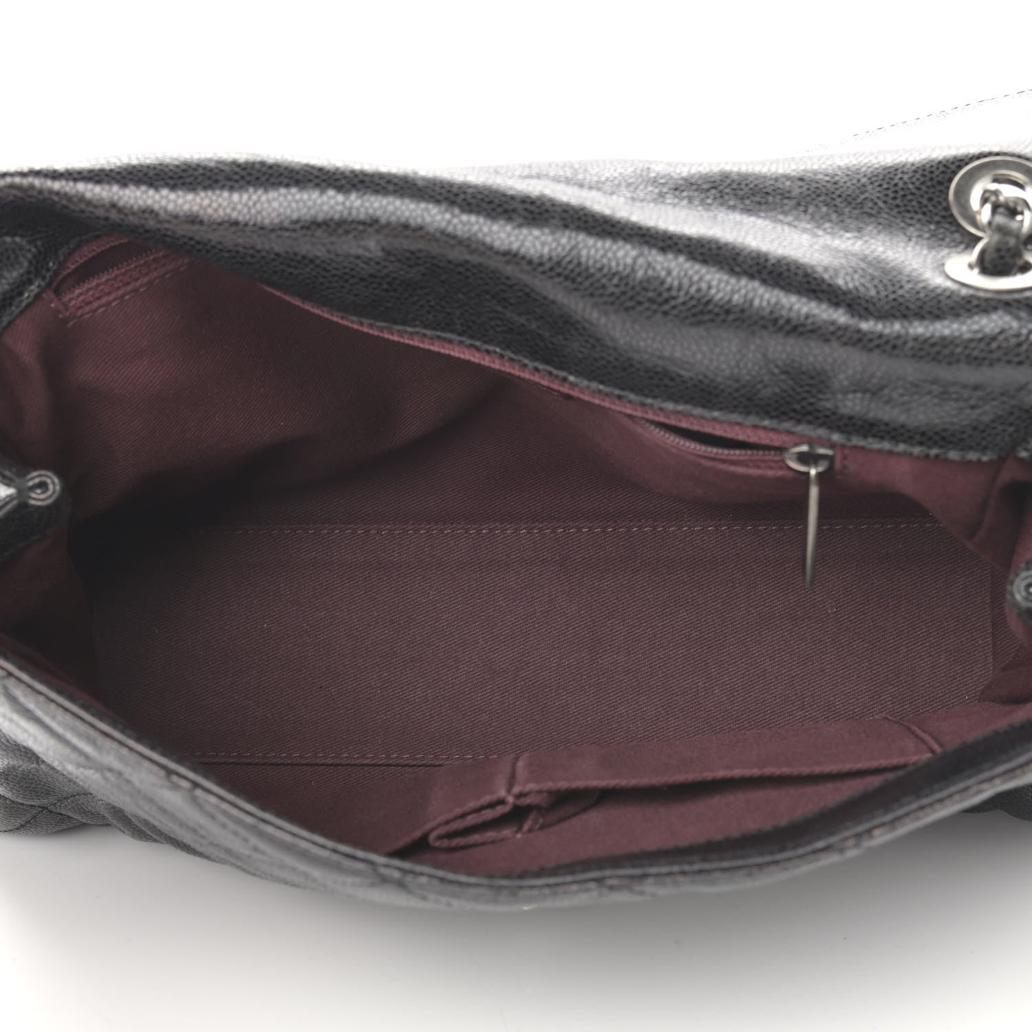 Chanel Crumpled Grained Calfskin Jumbo CC Crave Flap Black 5 of 12