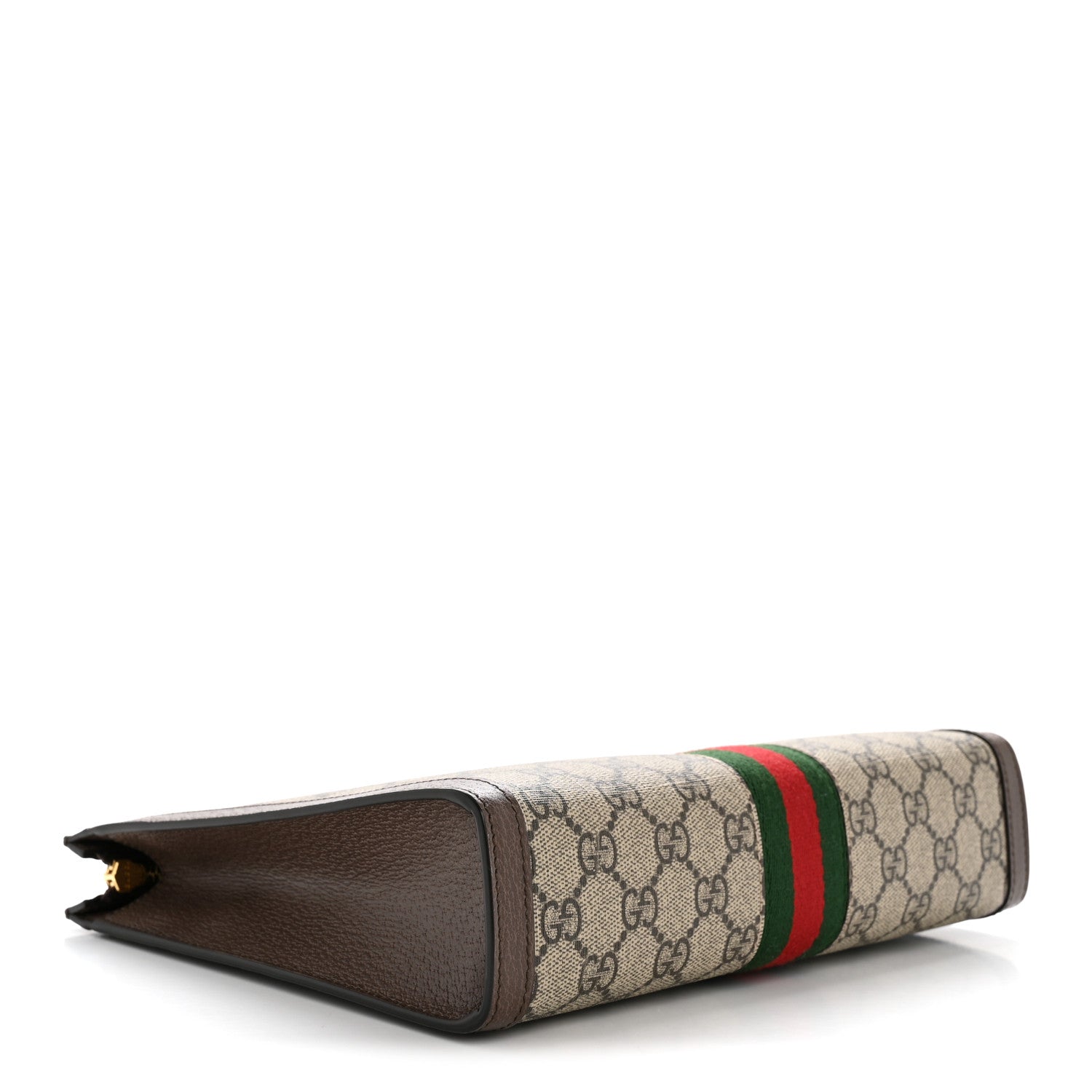 Gucci GG Supreme Monogram Web Ophidia Pouch Brown 4 of 7