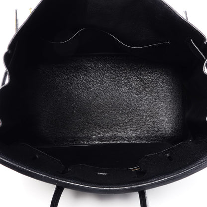 Hermes Taurillon Clemence Birkin 35 Black 9 of 36