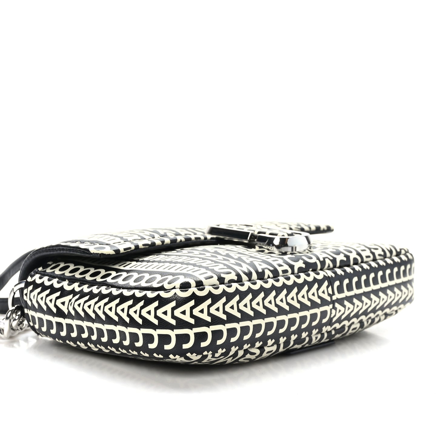 Calfskin The Monogram J Marc Shoulder Bag Black White