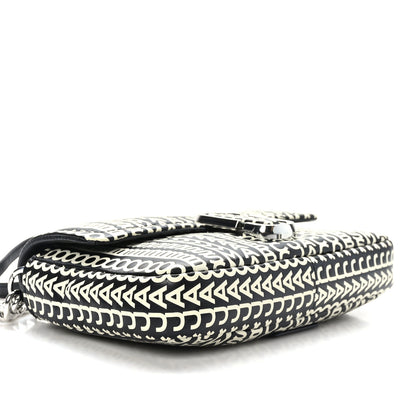 Marc Jacobs Calfskin The Monogram J Marc Shoulder Bag Black White 4 of 9