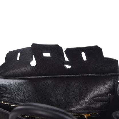 Hermes Togo Birkin 25 Black 8 of 33