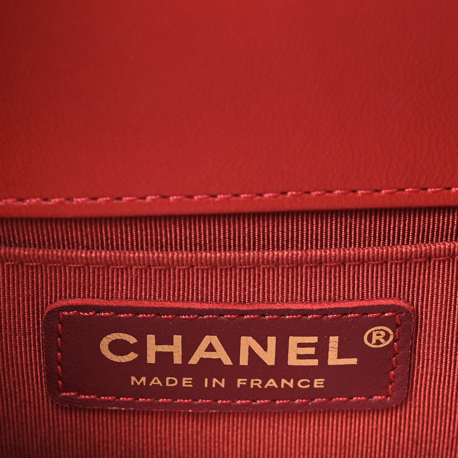 Chanel Lambskin Quilted Small Boy Flap Dark Red 6 of 10