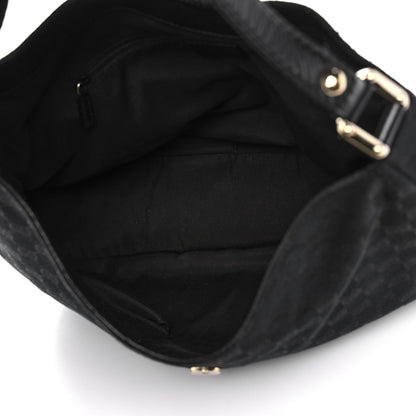 Gucci Monogram Large New Ladies Web Hobo Black 5 of 12