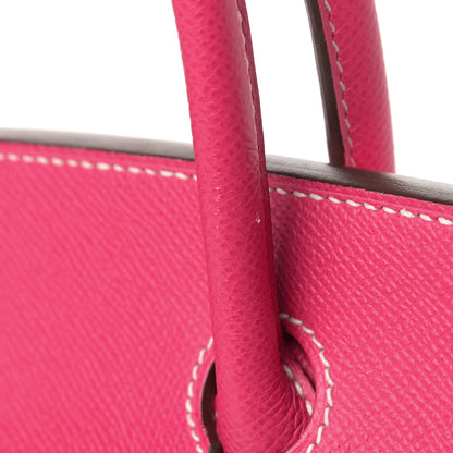 Hermes Epsom Birkin 30 Rose Tyrien 9 of 18