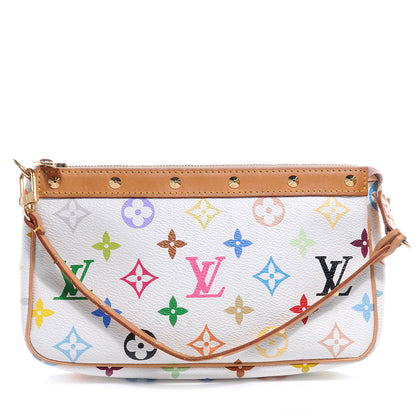 Louis Vuitton Monogram Multicolor Pochette Accessories White 1 of 9