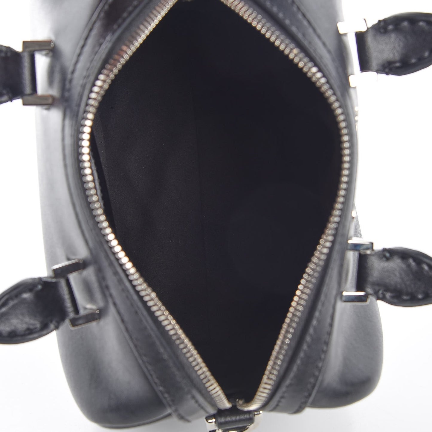 Calfskin Star Micro Lucrezia Black Silver