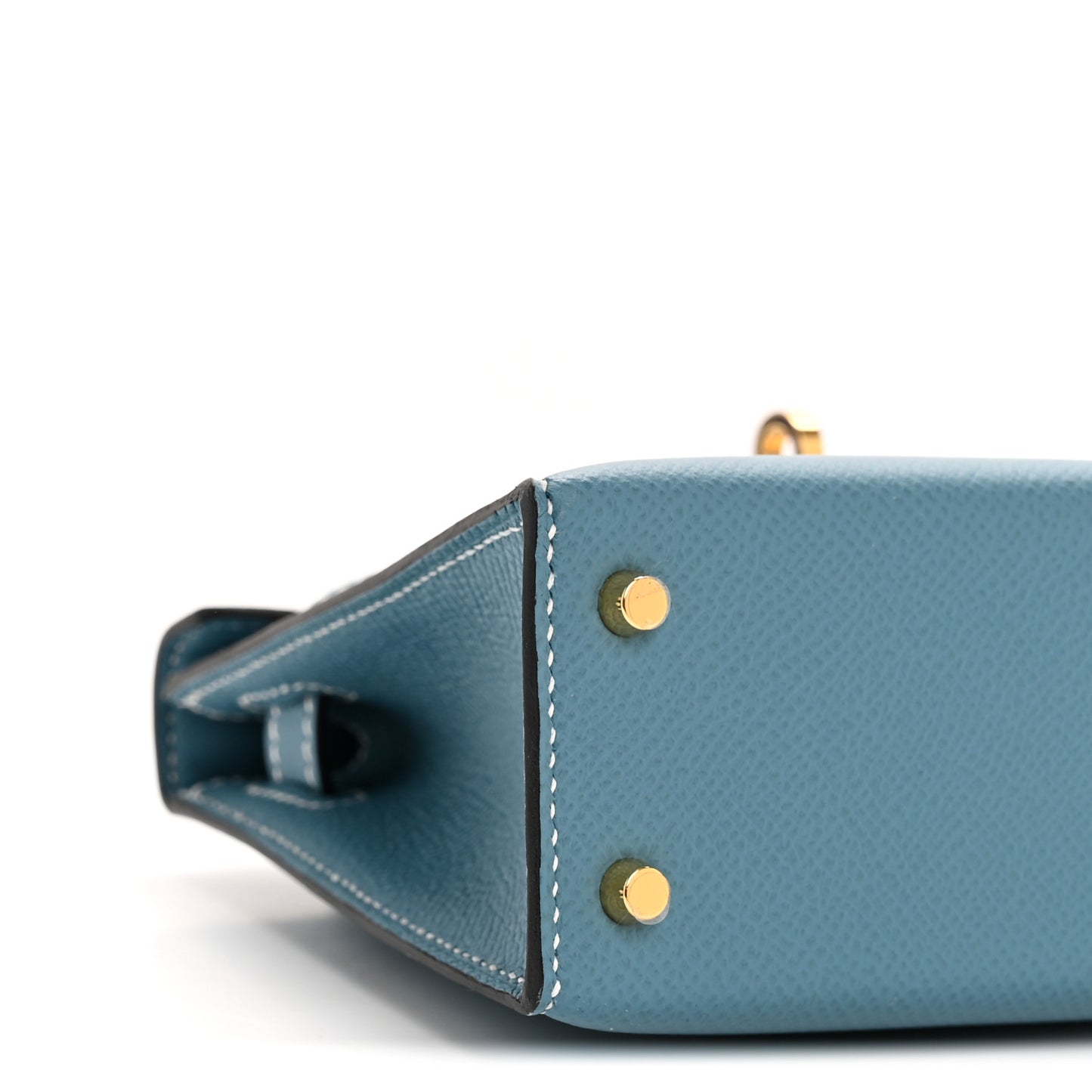 Epsom Mini Kelly Sellier 20 New Blue Jean