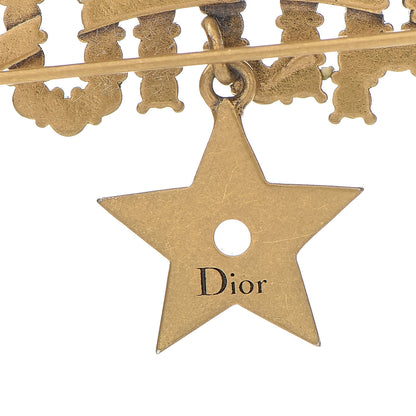 Christian Dior Crystal J'Adior Brooch Gold 4 of 4