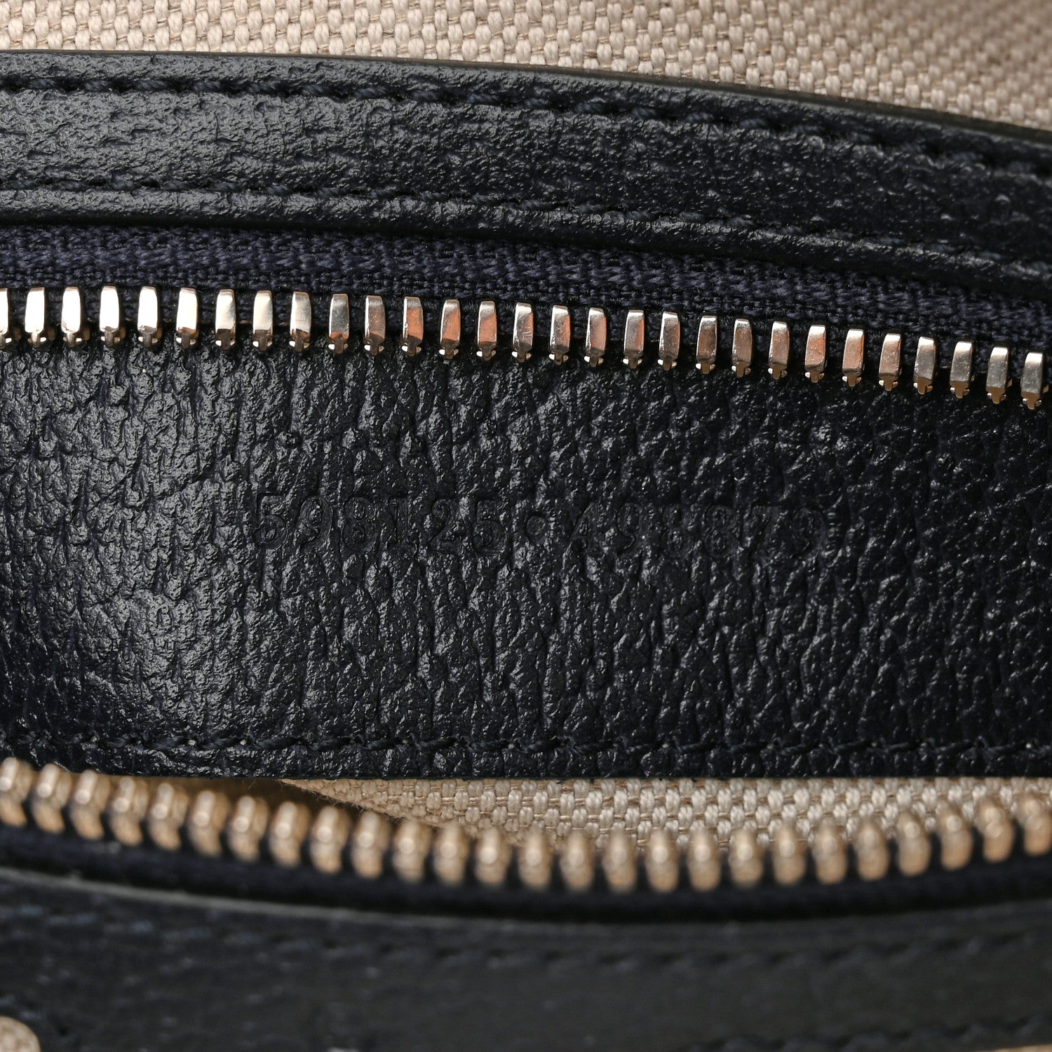 Gucci GG Supreme Monogram Textured Dollar Calfskin Web Small Ophidia Half Moon Hobo Beige Blue 7 of 10