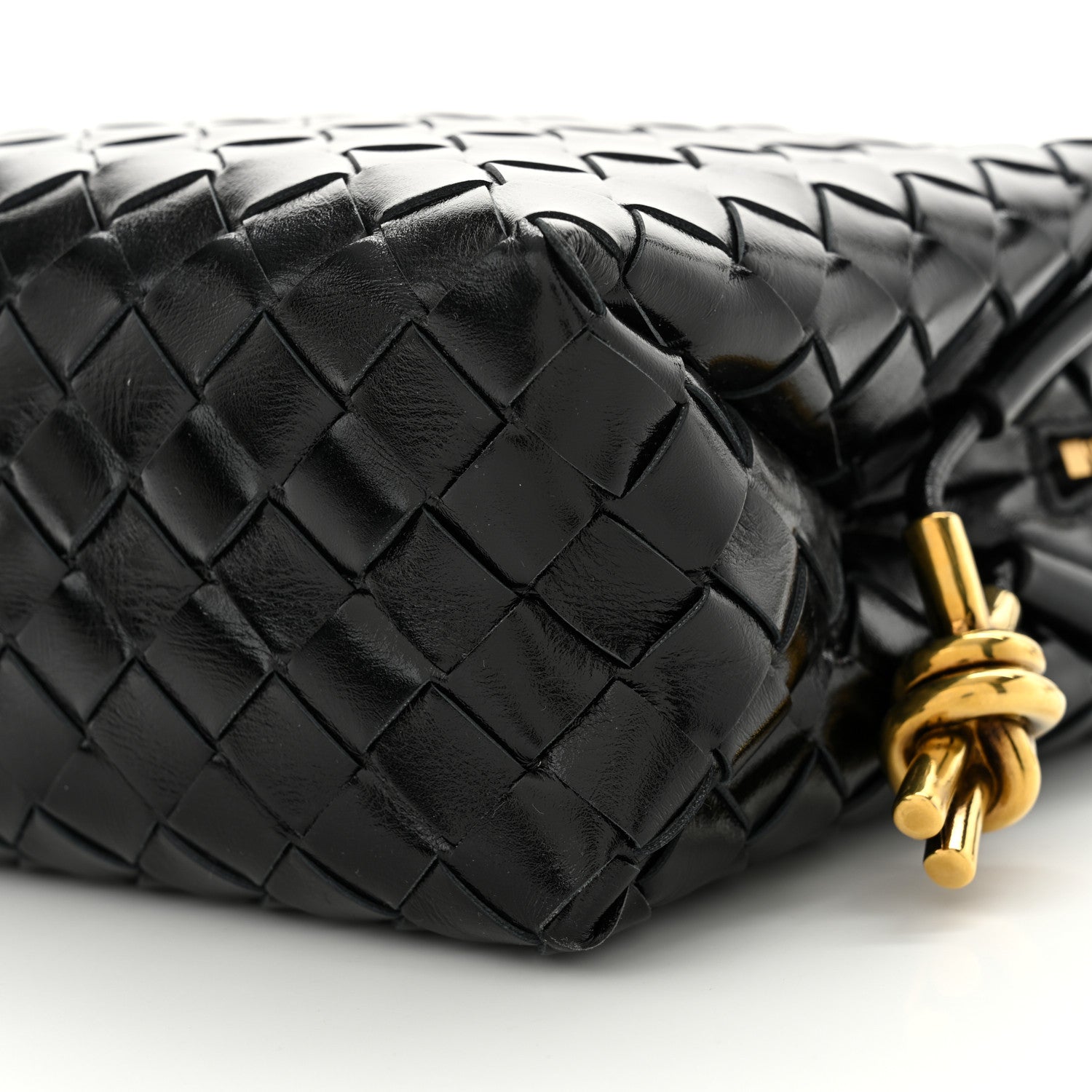 Bottega Veneta Polished Nappa Intrecciato Knot Small Loop Crossbody Bag Space 9 of 9
