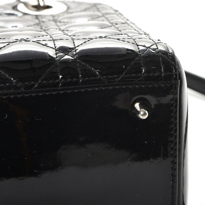 Christian Dior Patent Cannage Medium Lady Dior Black 14 of 14