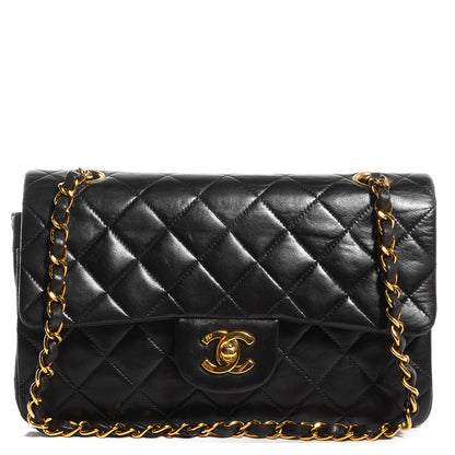 Chanel Lambskin Quilted Small Double Flap Black 1 of 9