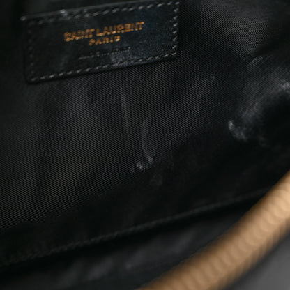 Saint Laurent Lambskin Quilted Gaby Cosmetic Pouch Black 8 of 9