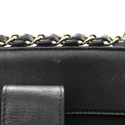 Chanel Calfskin Quilted Small Chain Me Tote Black 12 of 12