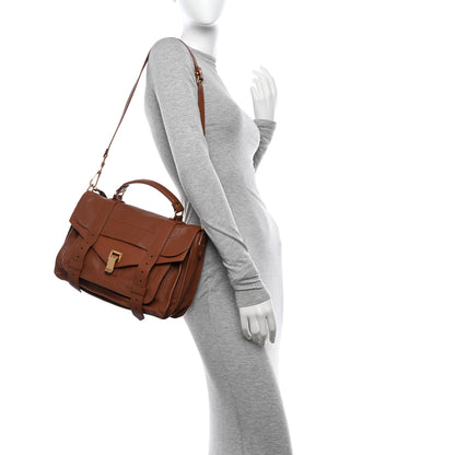 Proenza Schouler Lambskin Medium PS1 Satchel Saddle 2 of 11