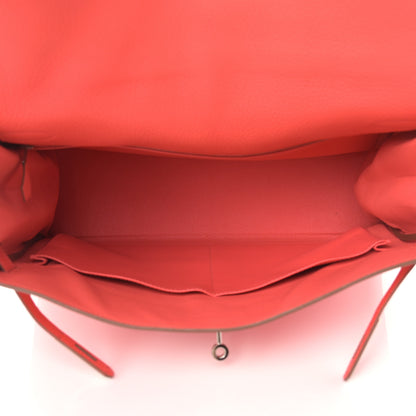 Hermes Taurillon Clemence Kelly Retourne 35 Rose Jaipur 4 of 12