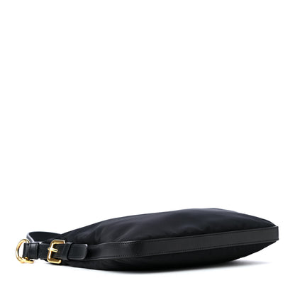 Prada Tessuto Nylon Saffiano Crossbody Bag Black 3 of 4