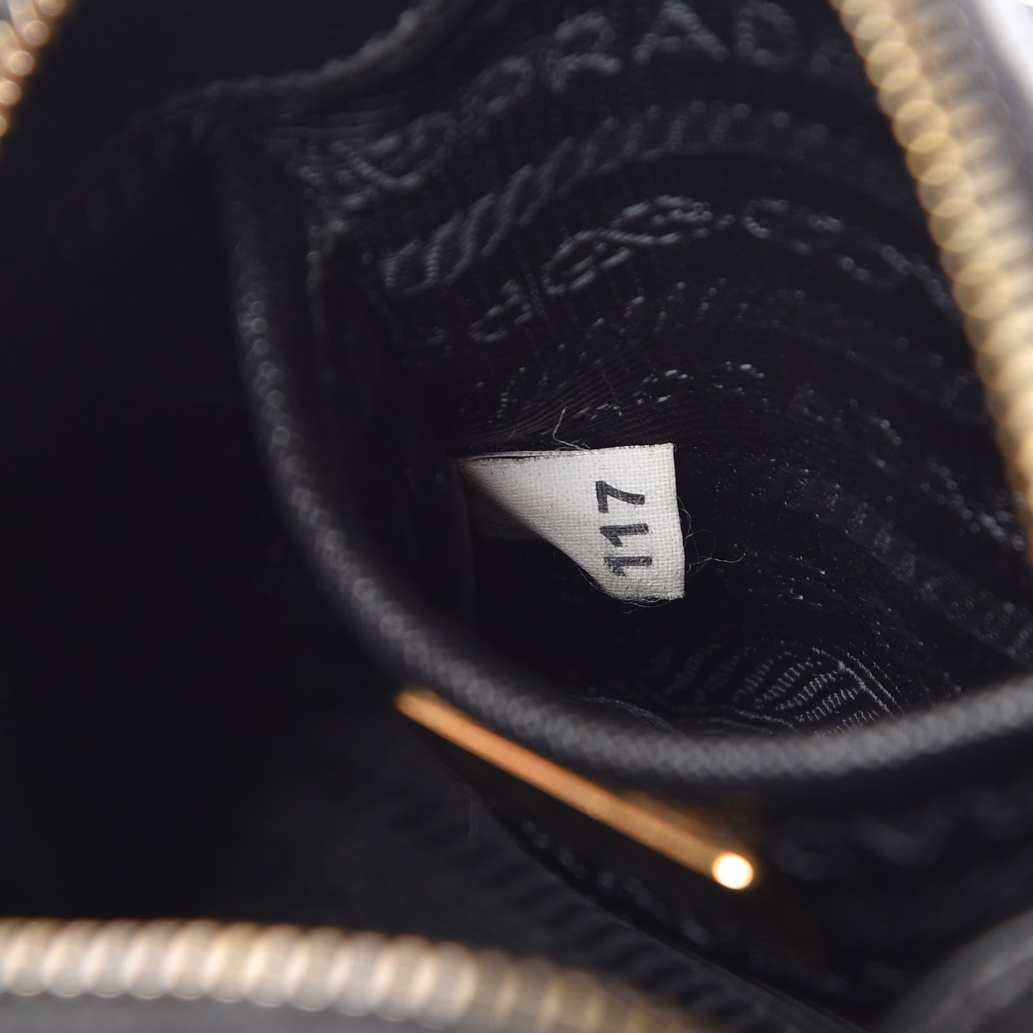 Prada Saffiano Lux Mini Promenade Tote Black 7 of 9