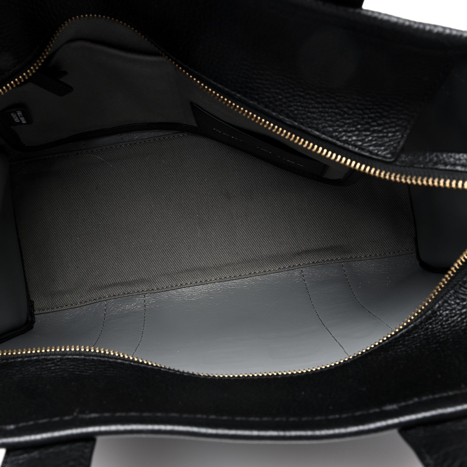 Marc Jacobs Grained Calfskin Medium The Tote Bag Black 5 of 9