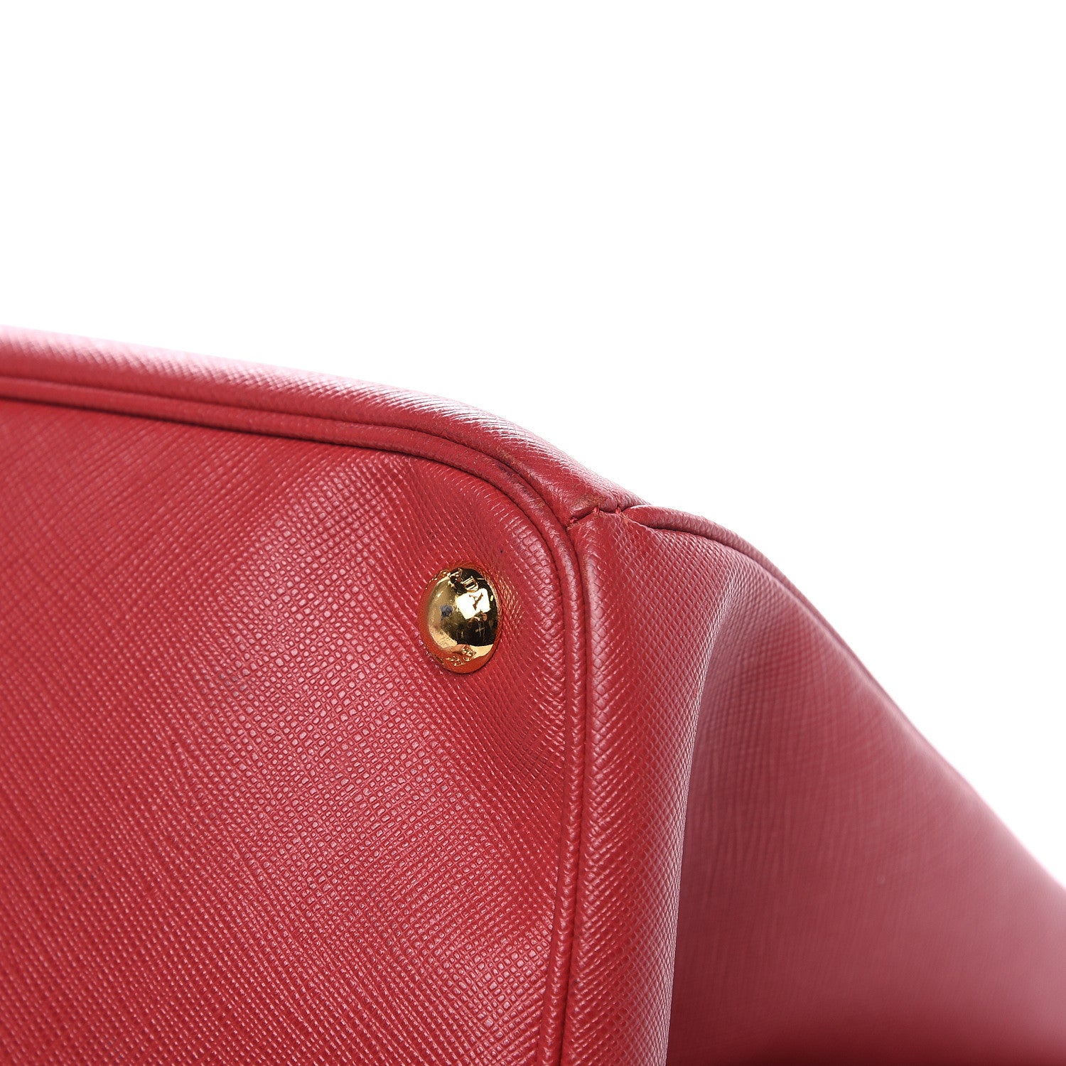 Prada Saffiano Lux Large Tote Fuoco 9 of 13