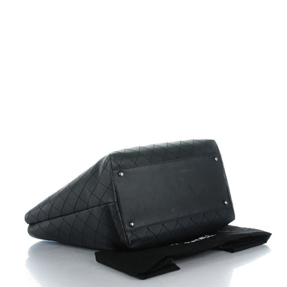 Chanel Calfskin Stitched Large Shopping Tote Black 4 of 7