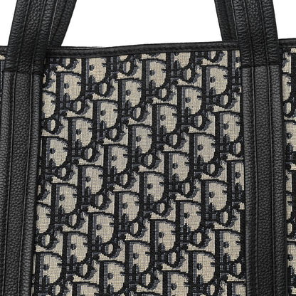 Christian Dior HOMME Oblique Grained Calfskin Tote Blue 7 of 11
