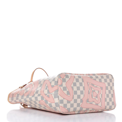Louis Vuitton Damier Azur Tahitienne Neverfull MM 4 of 8